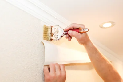 Pose de papier peint à Utelle — revêtements muraux et toiles de verre